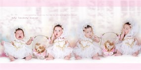 可爱婴儿连环画图片